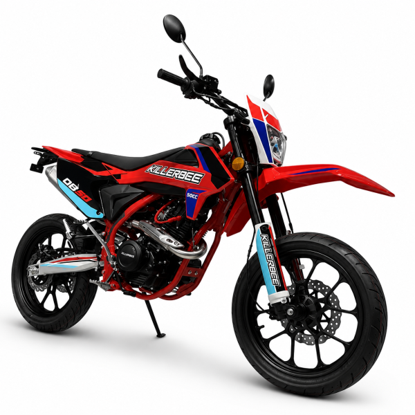 Killerbee DB50 – Stoere 50cc Supermoto met Echte Schakelbeleving